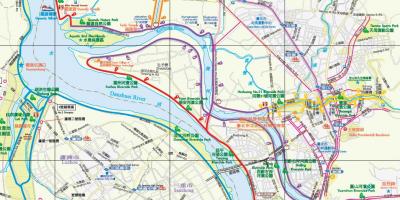 Bản đồ của Đài bắc đường xe đạp