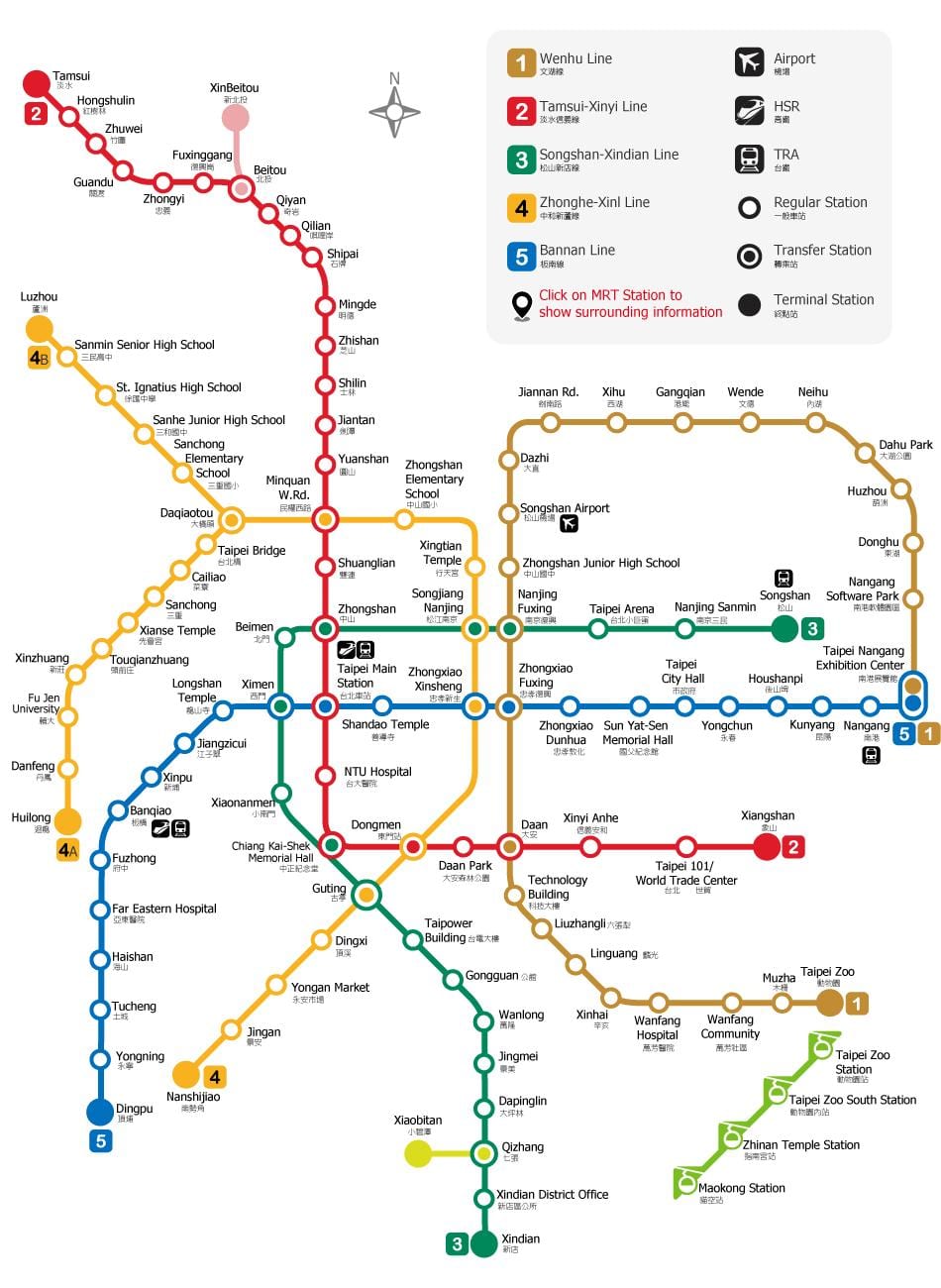mang tàu điện ngầm bản đồ