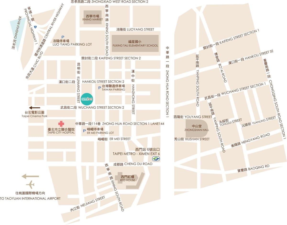 riverside Đài bắc bản đồ