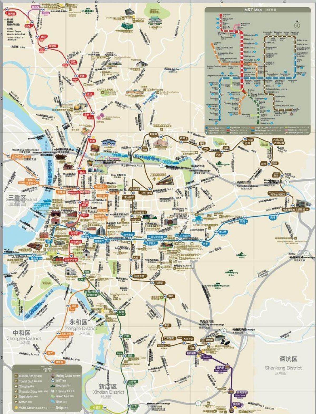 bản đồ của Đài bắc tàu điện ngầm chơi 