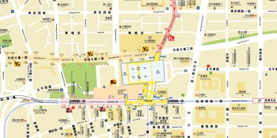 Bản đồ của Đài bắc ngầm trung tâm mua sắm
