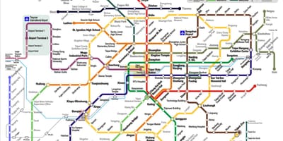 Tàu điện ngầm bản đồ Taipei