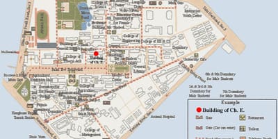 Quốc gia đài loan khuôn viên trường đại học bản đồ
