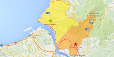 Bản đồ của tamsui
